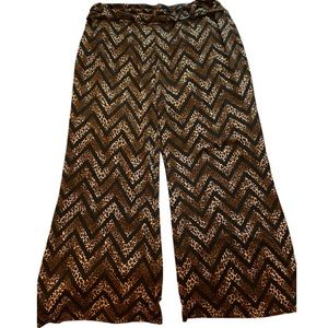 Robert Louis leopard straight leg flowy lightweight pants 🐆